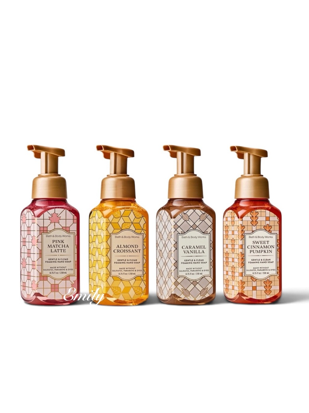 NEW! 4X Bath & Body Works Foaming Hand Soap 8.75 fl oz Set Bundle